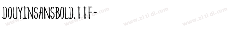 DouyinSansBold.ttf字体转换