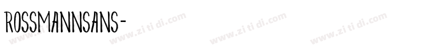 ROSSMANNSans字体转换
