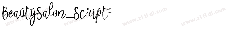 BeautySalon_Script字体转换
