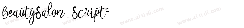 BeautySalon_Script字体转换