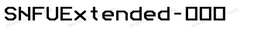 SNFUExtended字体转换