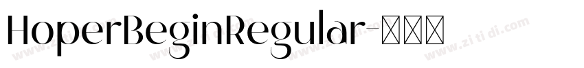 HoperBeginRegular字体转换