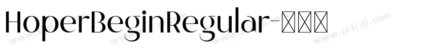 HoperBeginRegular字体转换