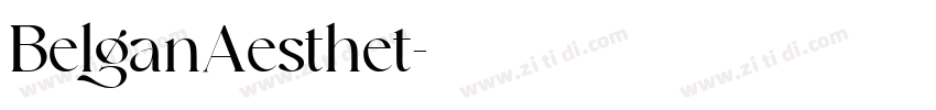BelganAesthet字体转换