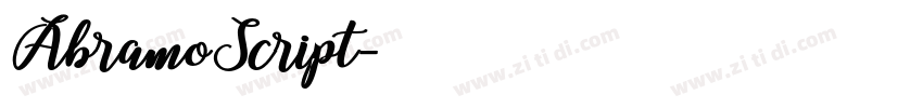 AbramoScript字体转换