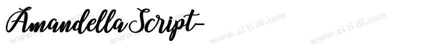 AmandellaScript字体转换