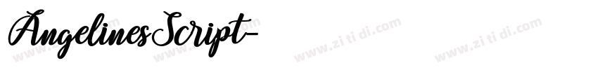 AngelinesScript字体转换