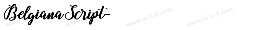 BelgianaScript字体转换 BelgianaScript字体转换