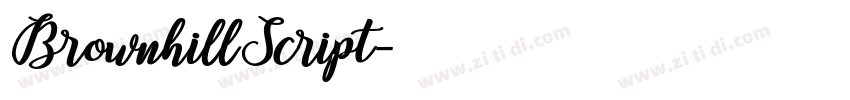 BrownhillScript字体转换