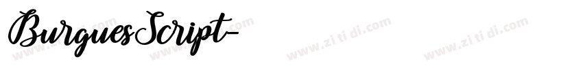 BurguesScript字体转换 BurguesScript字体转换