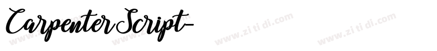 CarpenterScript字体转换 CarpenterScript字体转换
