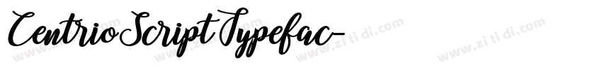 CentrioScriptTypefac字体转换