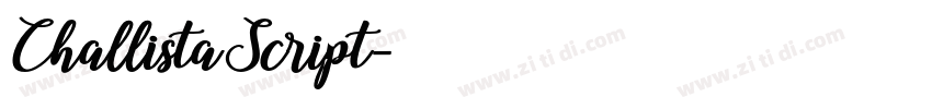 ChallistaScript字体转换