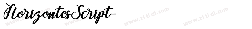 HorizontesScript字体转换