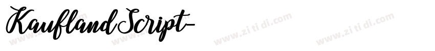KauflandScript字体转换