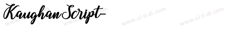 KaughanScript字体转换