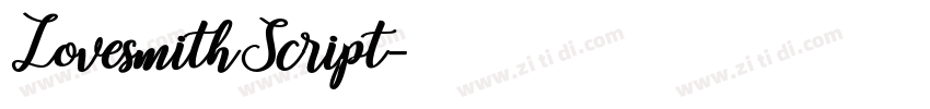 LovesmithScript字体转换