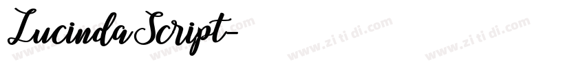 LucindaScript字体转换
