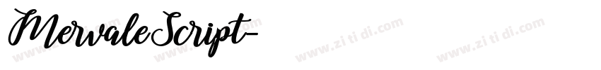 MervaleScript字体转换