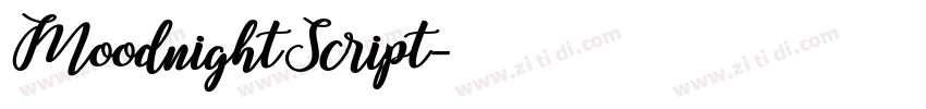 MoodnightScript字体转换