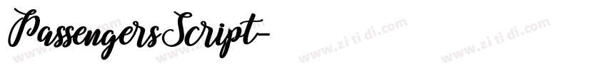 PassengersScript字体转换