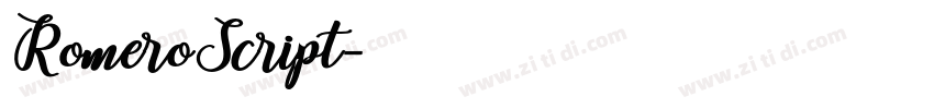 RomeroScript字体转换