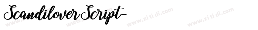 ScandiloverScript字体转换