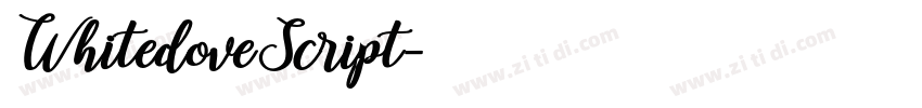 WhitedoveScript字体转换