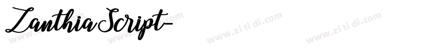 ZanthiaScript字体转换