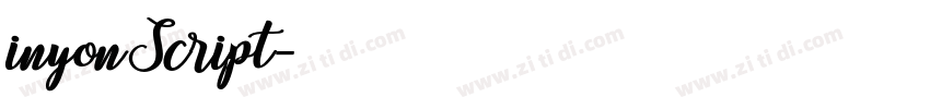 inyonScript字体转换 inyonScript字体转换