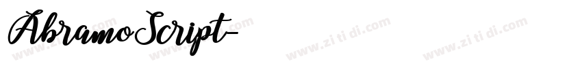 AbramoScript字体转换