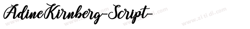 AdineKirnberg-Script字体转换 AdineKirnberg-Script字体转换