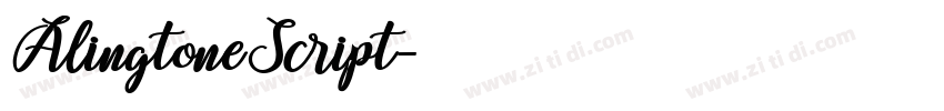 AlingtoneScript字体转换