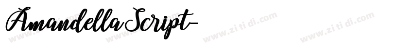 AmandellaScript字体转换