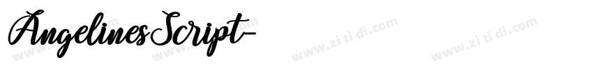 AngelinesScript字体转换
