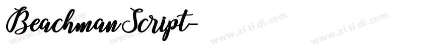 BeachmanScript字体转换