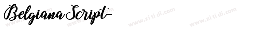 BelgianaScript字体转换 BelgianaScript字体转换