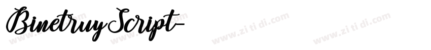 BinetruyScript字体转换