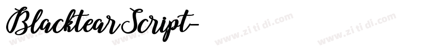 BlacktearScript字体转换 BlacktearScript字体转换