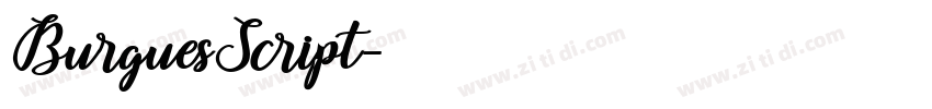 BurguesScript字体转换 BurguesScript字体转换