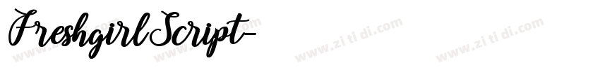FreshgirlScript字体转换
