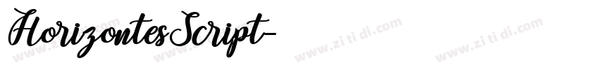 HorizontesScript字体转换