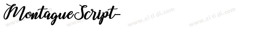 MontagueScript字体转换