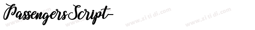 PassengersScript字体转换