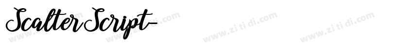 ScalterScript字体转换