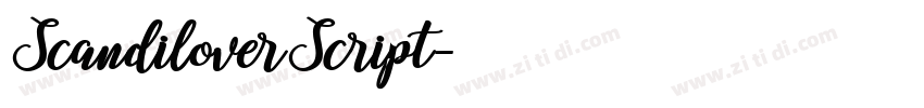 ScandiloverScript字体转换