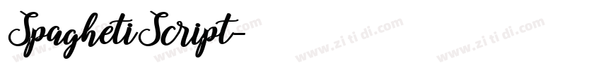 SpaghetiScript字体转换