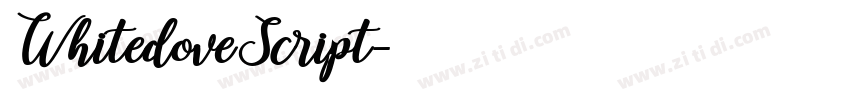 WhitedoveScript字体转换