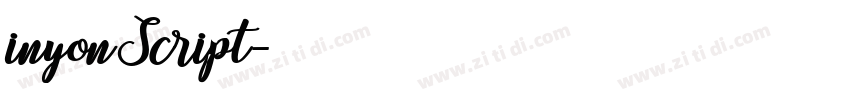 inyonScript字体转换 inyonScript字体转换
