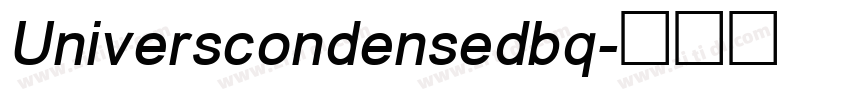 Universcondensedbq字体转换